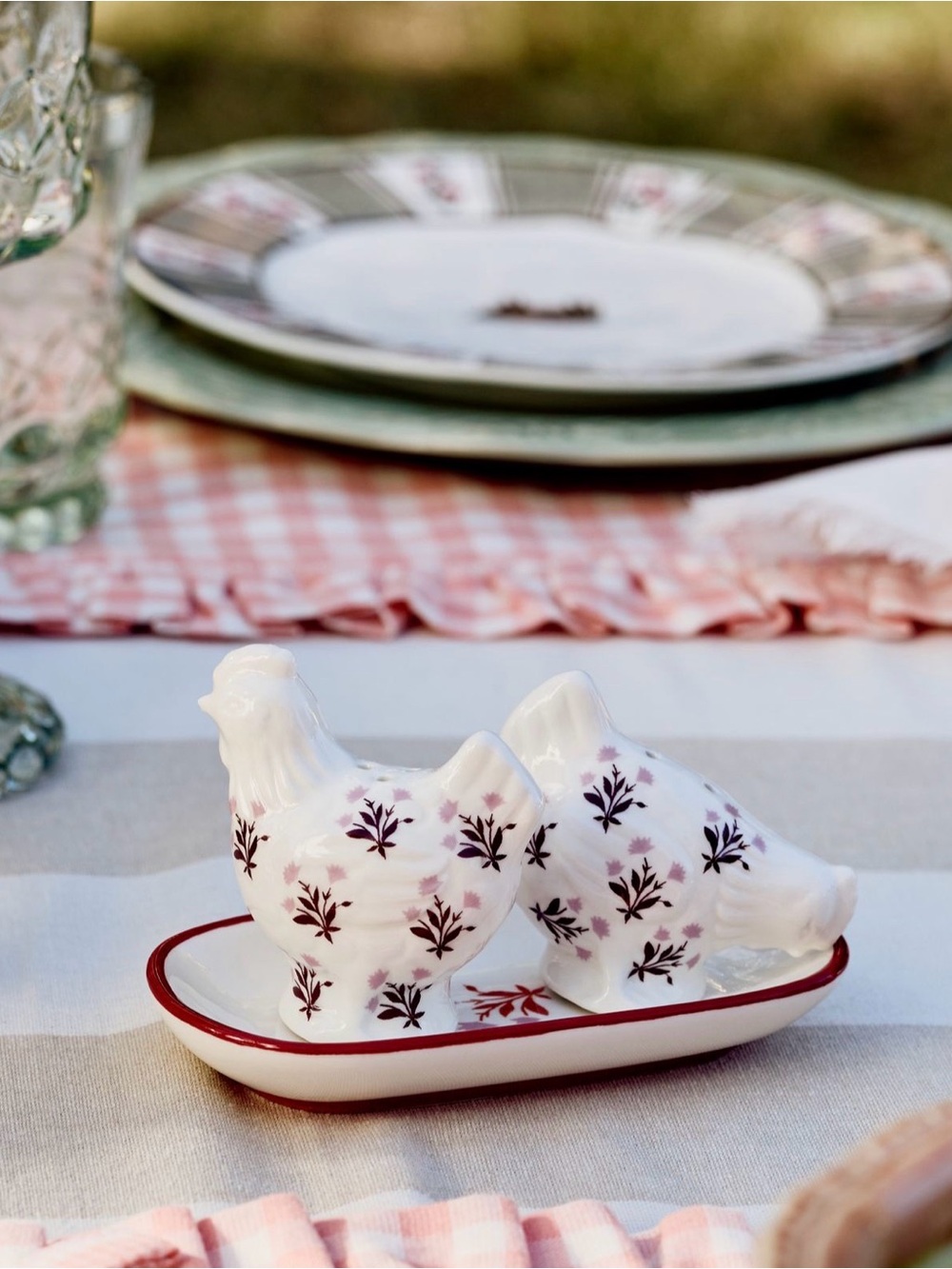 Anthropologie Millie Stoneware Salt & Pepper